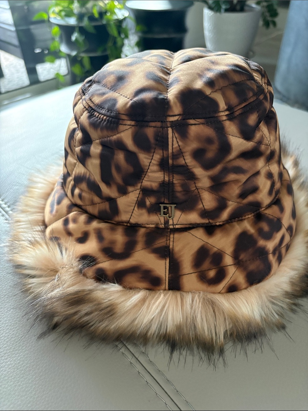 Eric Javits puffer bucket hat. NEW